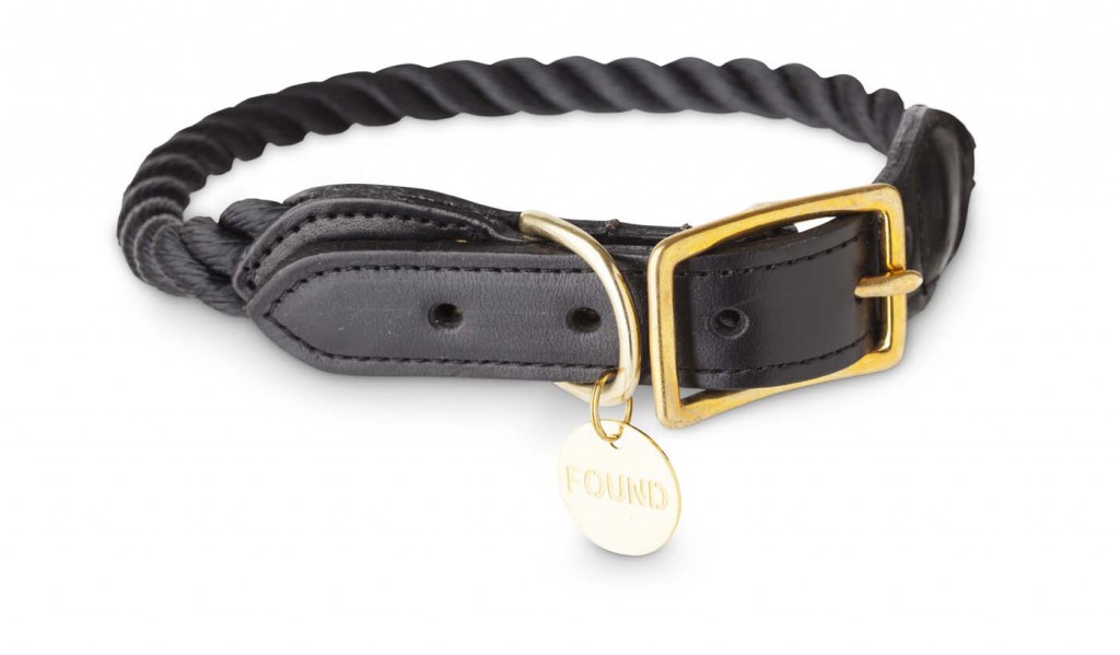 'Found My Animal' canvas collar, $65 from The Flock. 
