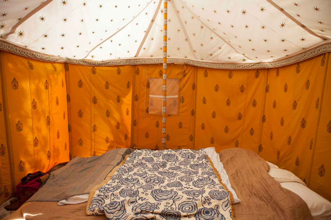 Noble encampment. Photograph by Florence Noble.