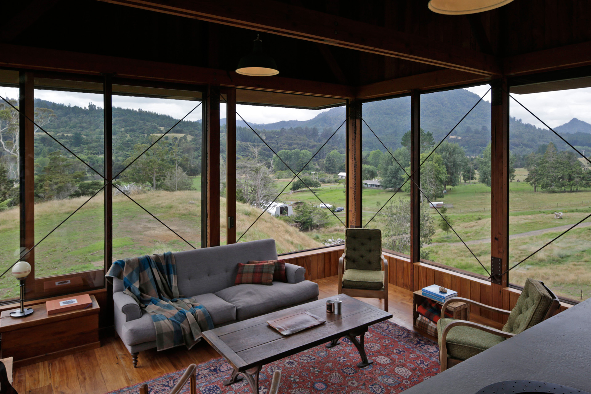 The home's living room offers views of the valley. Photo by Patrick Reynolds.