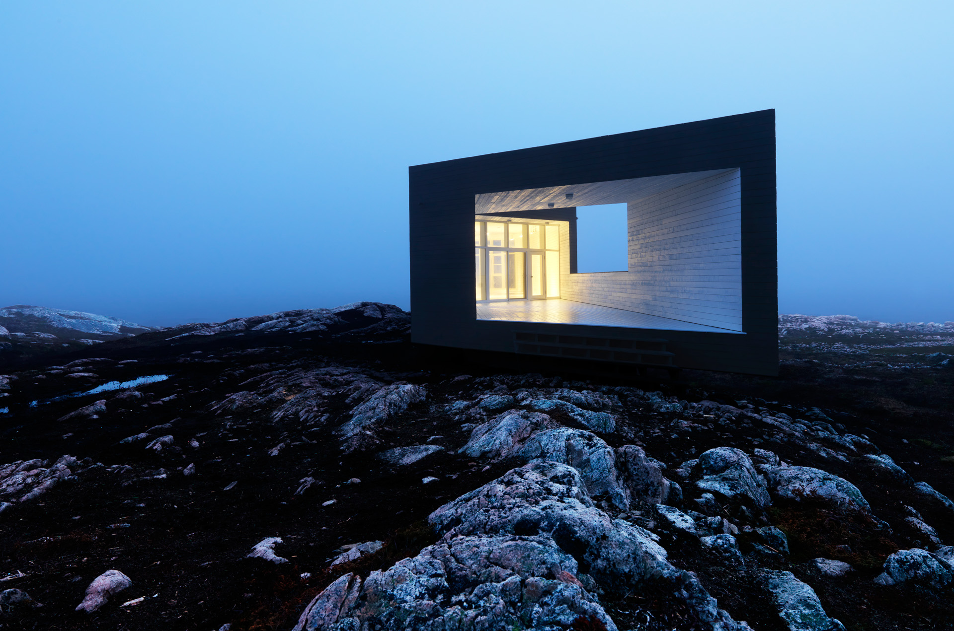 An artist's studio on Fogo Island by Todd Saunders. 