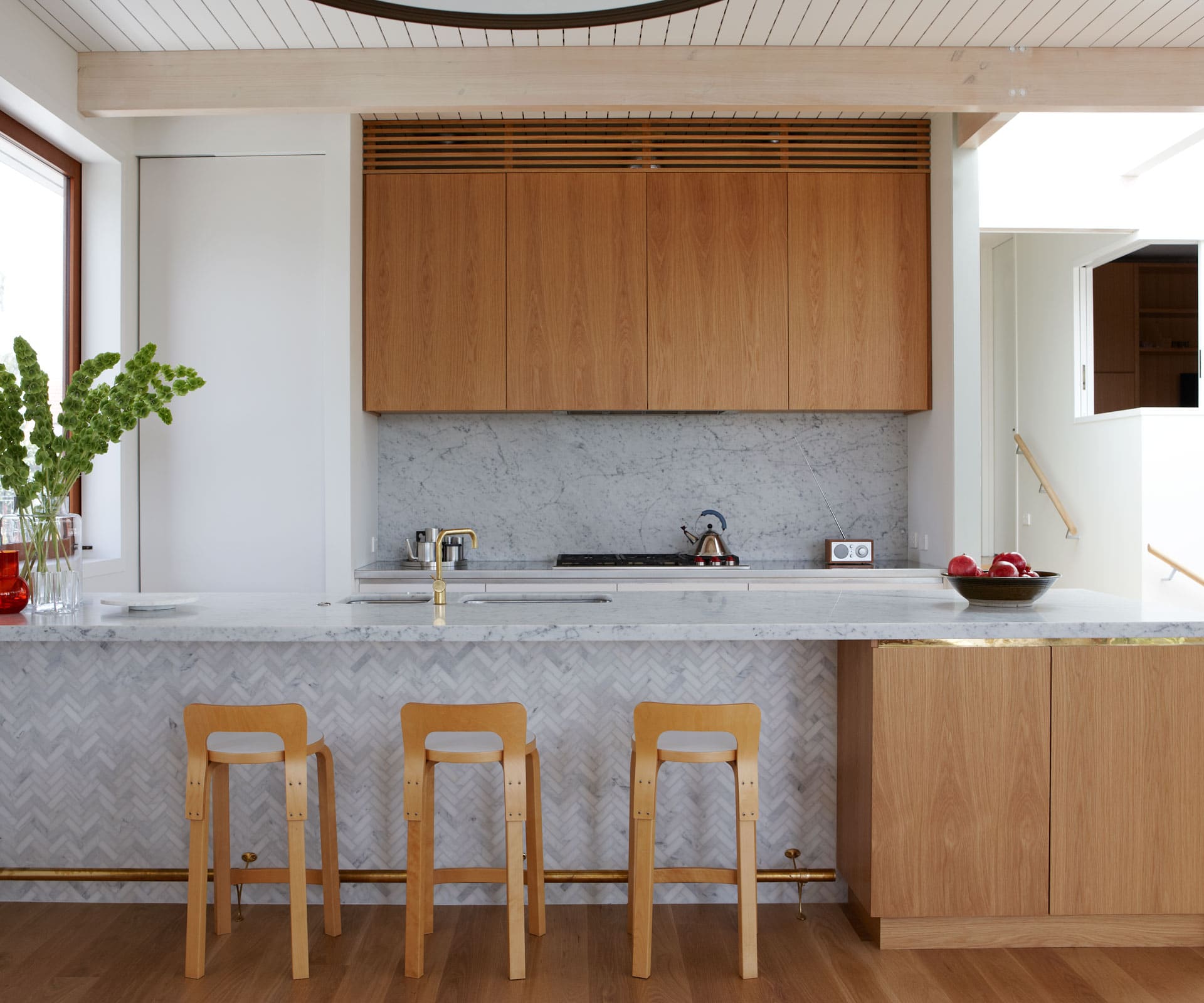 This Auckland villa's kitchen blends modern style with a heritage feel