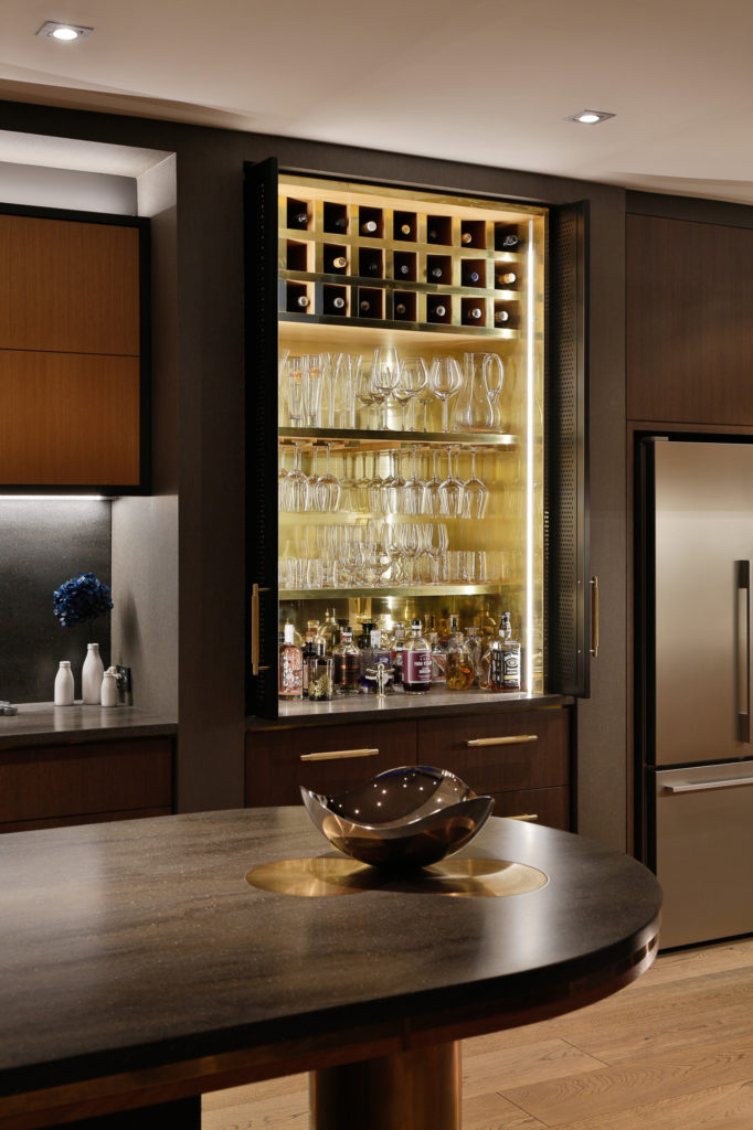 drinks and glasses cabinet